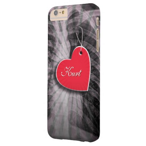 Chest X Ray Film with Heart Shaped Name Tag Cases