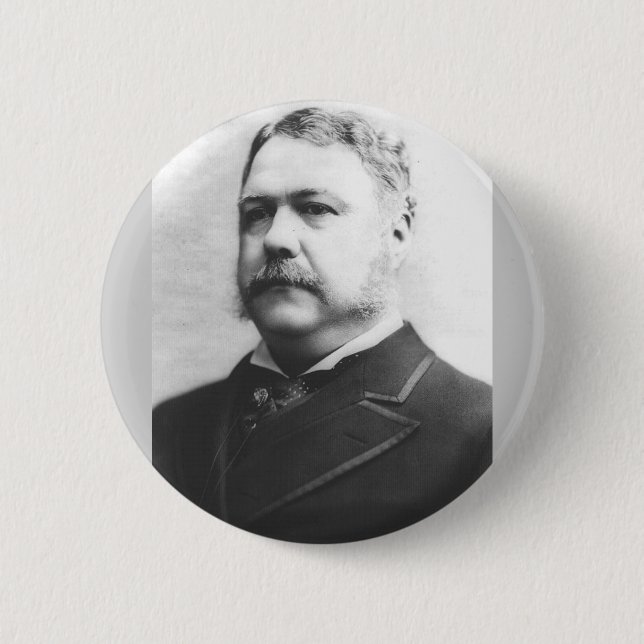 Chester A. Arthur 21st President Button (Front)