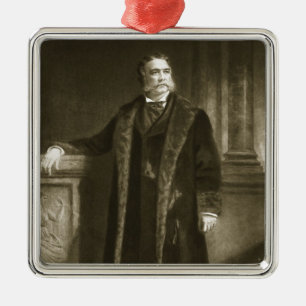 Chester A. Arthur, 21st President of the United St Metal Ornament