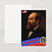 Chester A. Arthur Baseball Card (Front/Back)