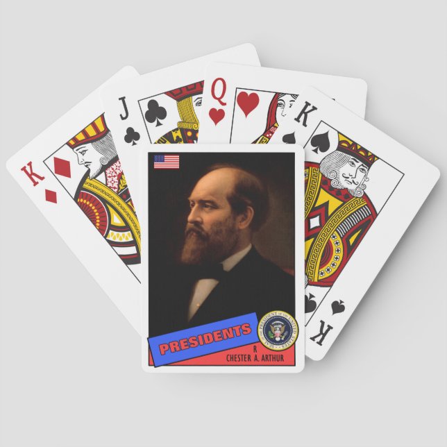 Chester A. Arthur Baseball Card (Back)