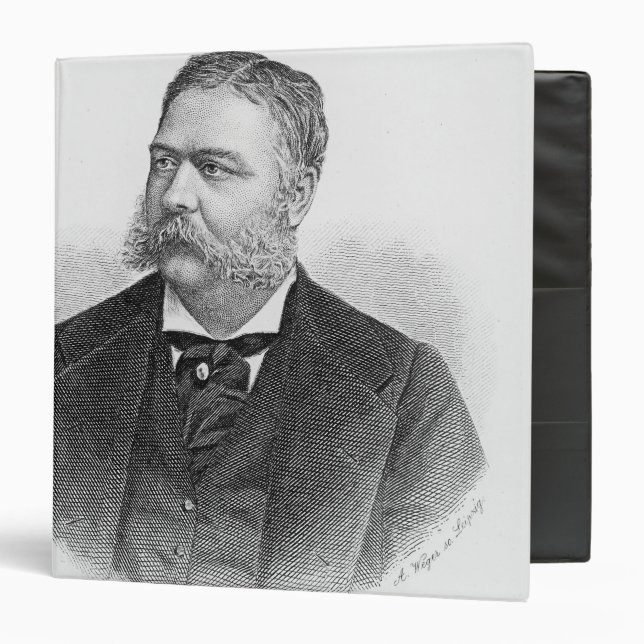 Chester Alan Arthur , engraved by A. Weger Binder (Front/Inside)