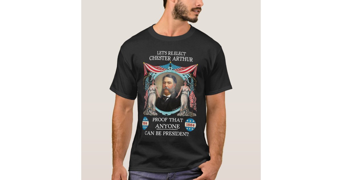 Chester Arthur 1884 Campaign T-shirt (Men's Dark)