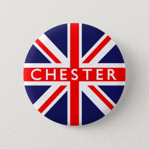 Chester : British Flag Pinback Button