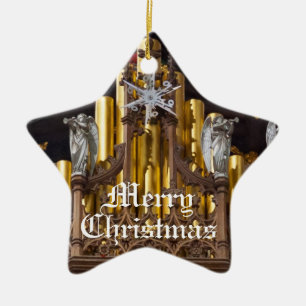 Chester Cathedral angels Ceramic Ornament