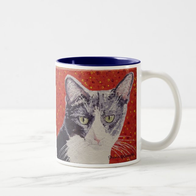 Chester Face Painting Two-Tone Coffee Mug (Right)