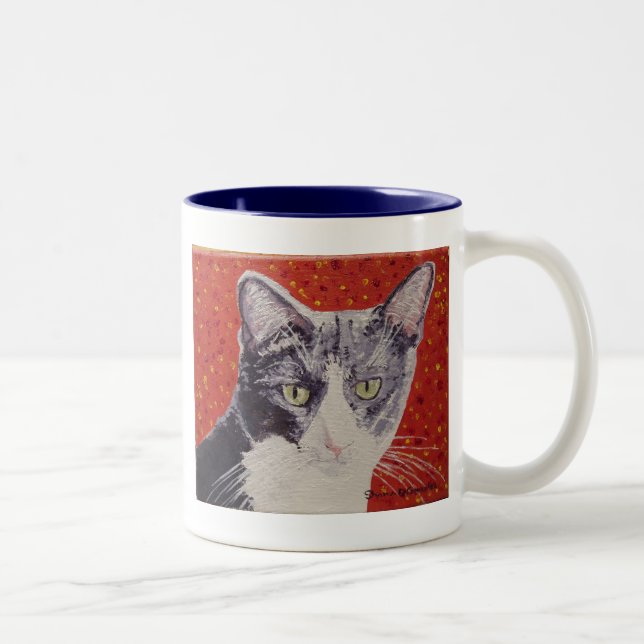 Chester Face Painting Two-Tone Coffee Mug (Right)