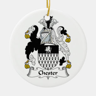 Chester Family Crest Ceramic Ornament
