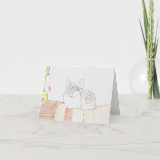 Chester the Cat Thank You Card (Front)
