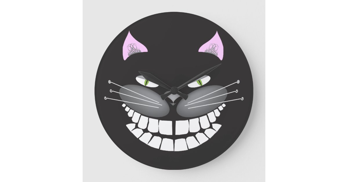 Alice in Wonderland Clock. Cheshire Cat Clock. Alice in Wonderland