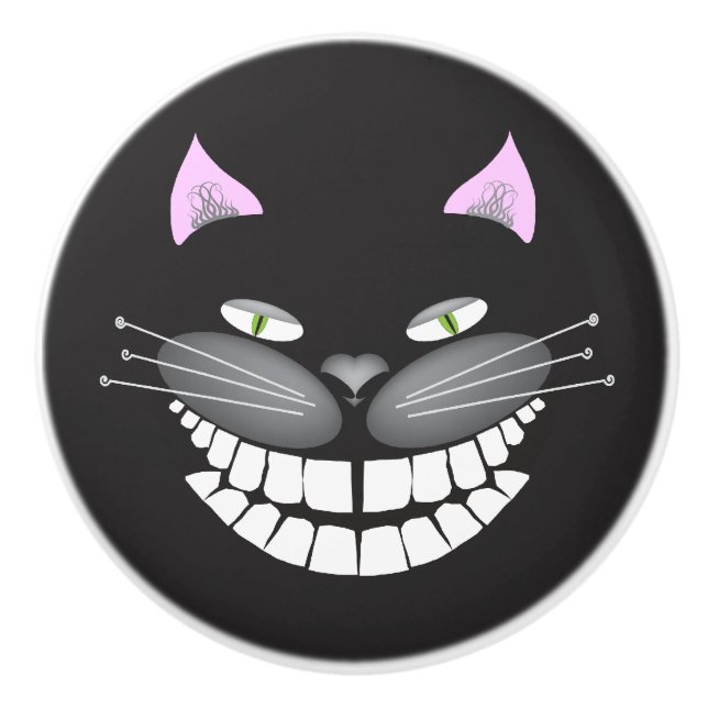 Chester the Cheshire Cat pull knob (Front)