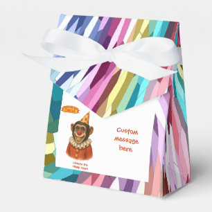 Chester the chimp clown favor boxes