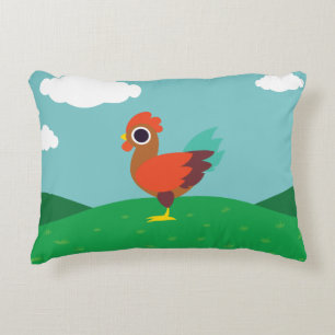 Chester the Rooster Decorative Pillow