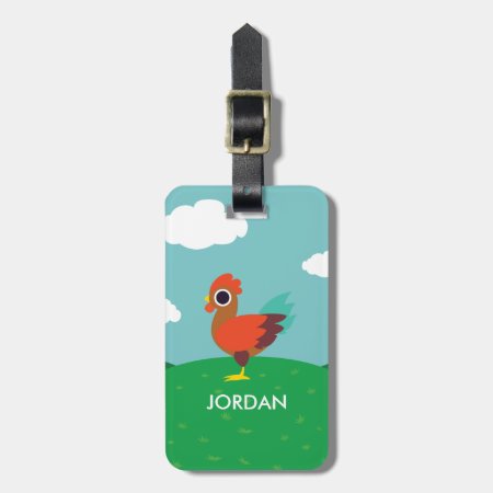 Chester The Rooster Luggage Tag