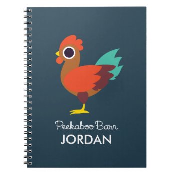 Chester The Rooster Notebook by peekaboobarn at Zazzle