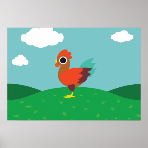 Chester the Rooster Poster