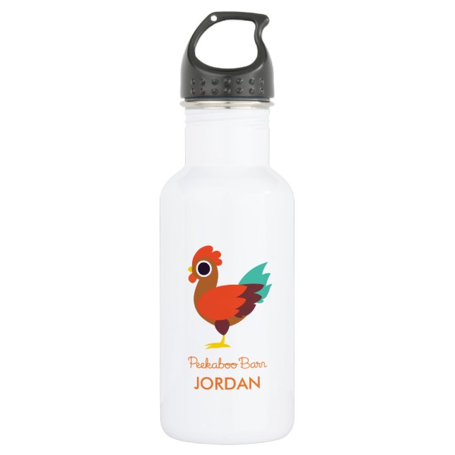Chester the Rooster Water Bottle (Front)