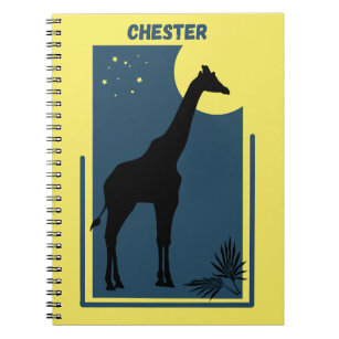 Chester Zoo Great Britain Vintage Giraffe Notebook