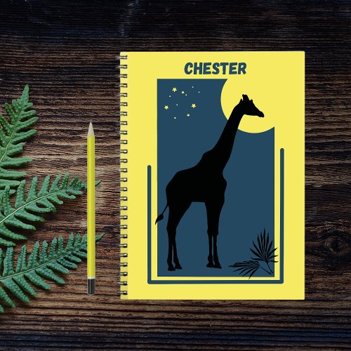 Chester Zoo Great Britain Vintage Giraffe Notebook