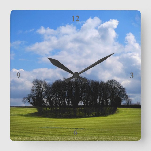 Chesterblade fields. square wall clock (Front)