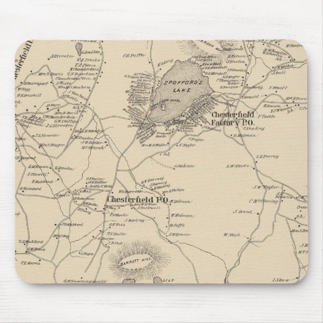 Chesterfield, Cheshire Co Mouse Pad (Front)
