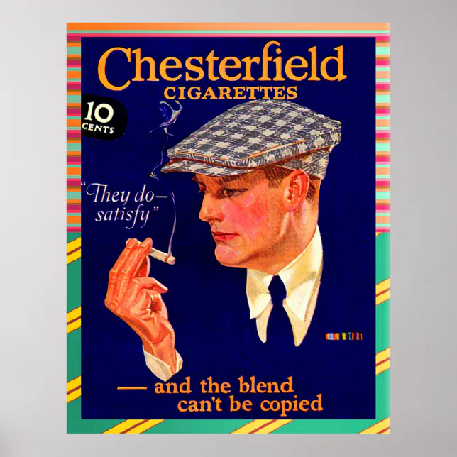 how much are chesterfield cigarettes Amazon.com: Victory Vintage Signs Much Milder Chesterfield Cigarettes  Tobacco Bar Sign Advertisement : Home & Kitchen