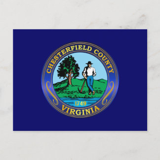Chesterfield County seal Postcard