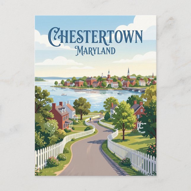 Chestertown Maryland Postcard (Front)