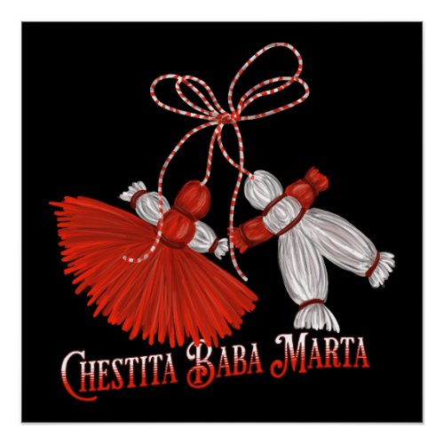 Chestita Baba Marta Martenitsas Poster