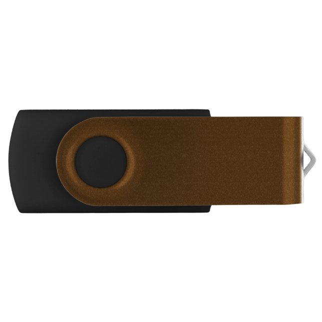 Chestnut Brown Solid Color Flash Drive (Front)