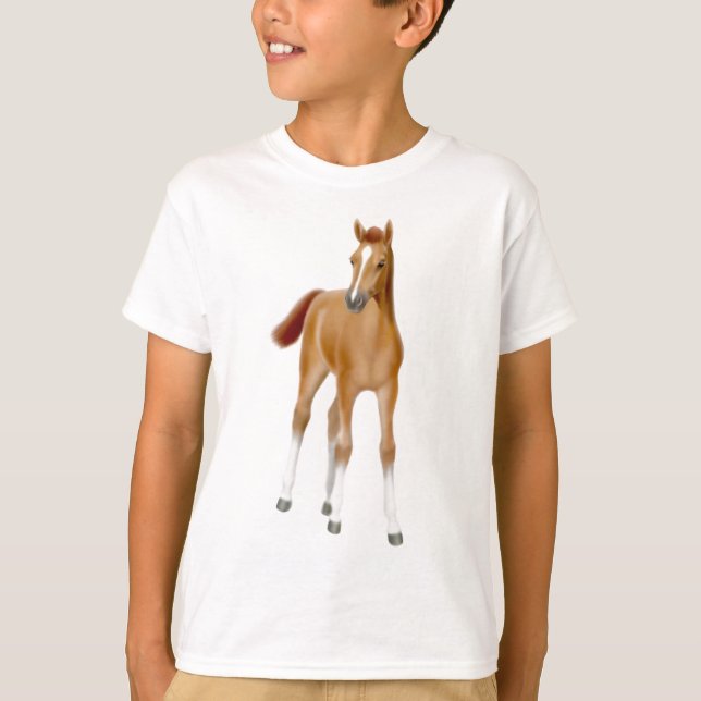 Chestnut Foal Kids T-Shirt (Front)