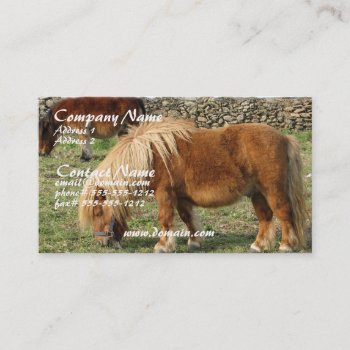 Chestnut Horse Business Card by HorseStall at Zazzle