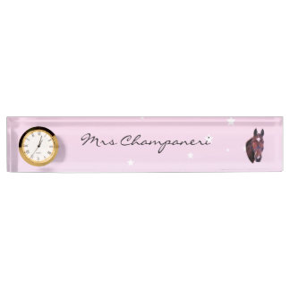 Chestnut Horse Desk Name Plate