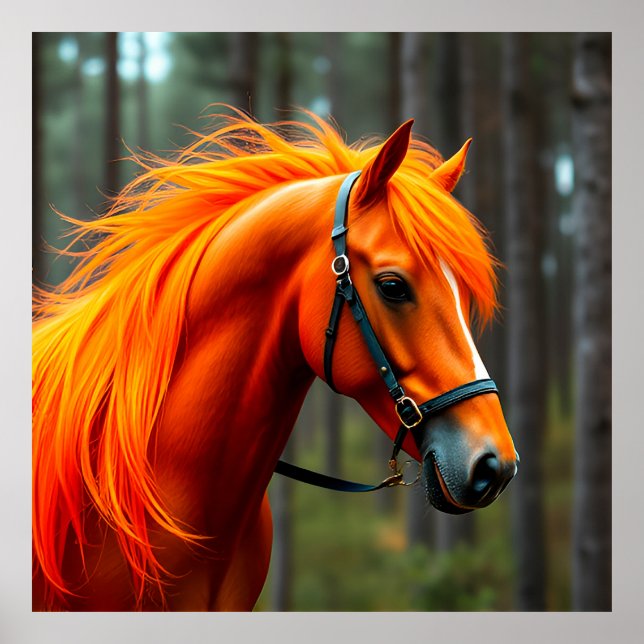 🐎 Chestnut Horse Equestrian Home Decor Gift 🐎 (Front)