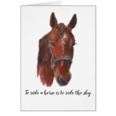 Chestnut Horse Face Portrait (Front)