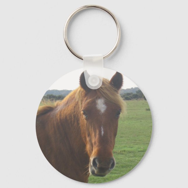 Chestnut Horse Keychain (Front)