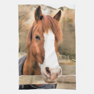 CHESTNUT HORSE KITCHEN TOWEL