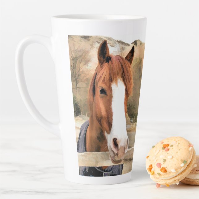 CHESTNUT HORSE LATTE MUG (In Situ)