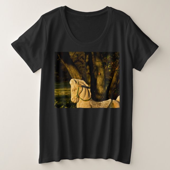 Chestnut Horse Plus Size T-Shirt (Design Front)