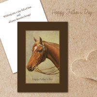 Chestnut Horse Portrait Father's Day