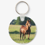 Chestnut Horse Standing Keychain