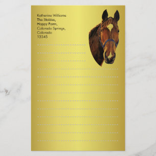Chestnut Horse Stationery