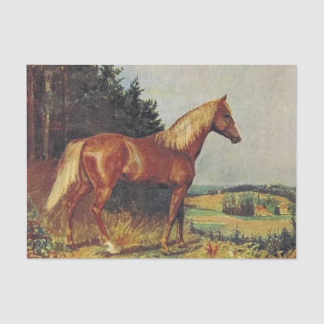 Chestnut Horse Tissue Paper (Front)