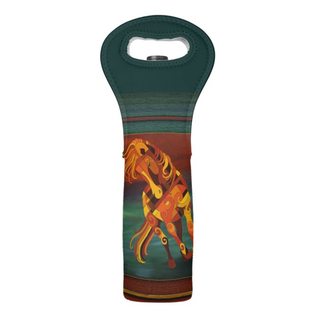 Chestnut Horse Wine Tote - Gifts for horse lovers (Front)