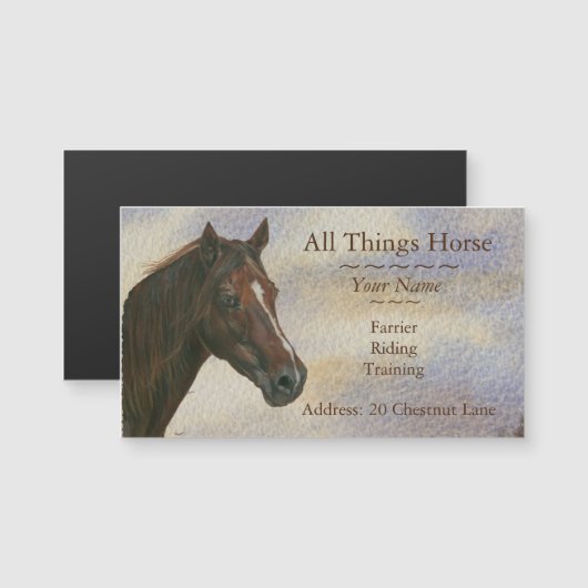 chestnut mare horse art equestrian farrier equine (Front/Back)
