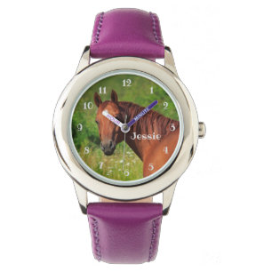 Chestnut Mare Horse Girls Watch