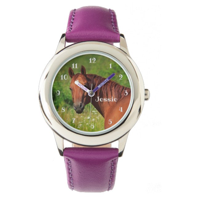 Chestnut Mare Horse Girls Watch (Front)