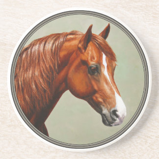 Chestnut Morgan Horse Drink Coaster
