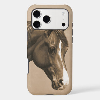 Chestnut Morgan Horse in Sepia iPhone 17 Pro Max Case