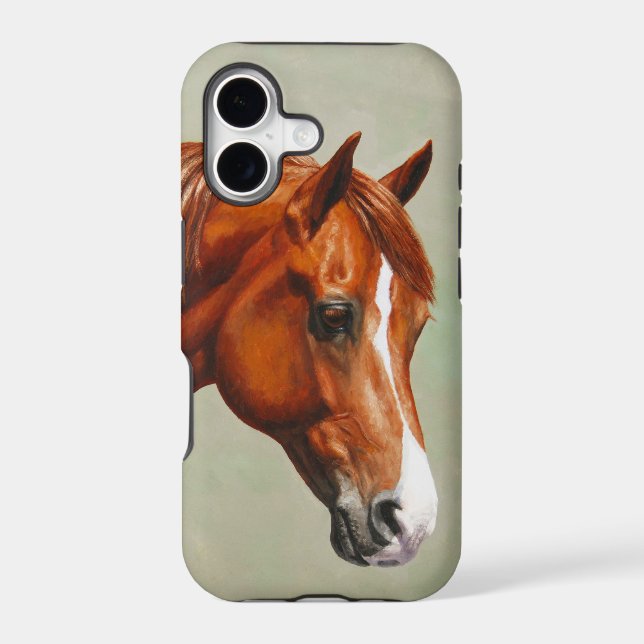 Chestnut Morgan Horse Iphone Case (Back)